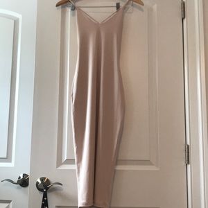 Nookie beige colored midi dress